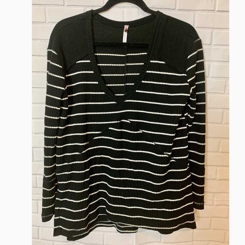 POOF Black & White Sweater